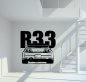 Preview: Nissan R33 Skyline Wandtattoo